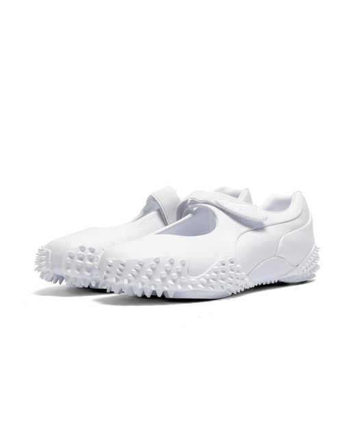 PUMA White Mostro Fey Leather Sneakers