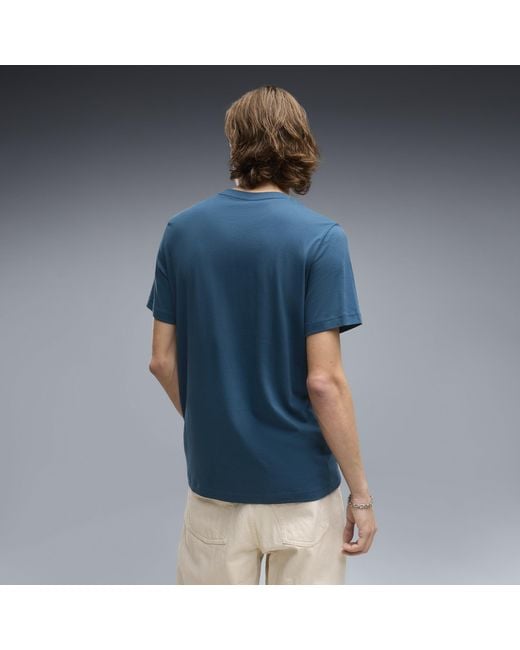 PUMA Blue Ess No. 1 Logo T-Shirt for men