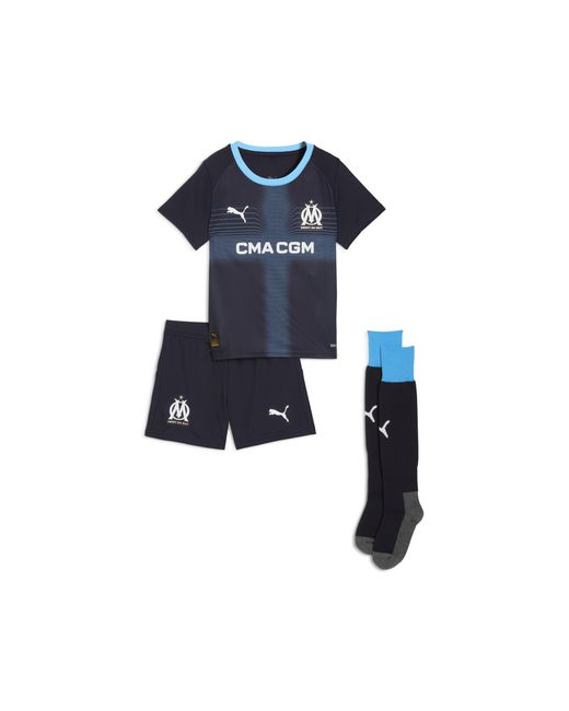 Minikit Olympique De Marseille 2.ª Equipación 25/26 Para Niños, Ropa, /Luminous Azul PUMA de color Blue