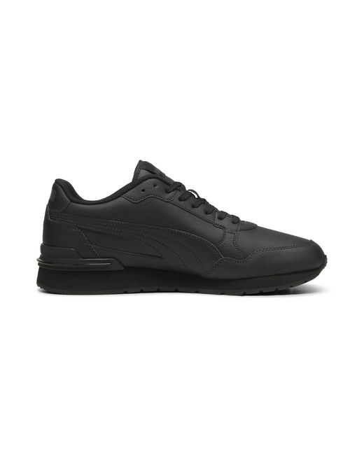 PUMA St Runner V4 Leather Unisex Sneakers in het Black