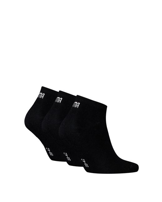 PUMA Black Sneaker Socks (3-Pack)