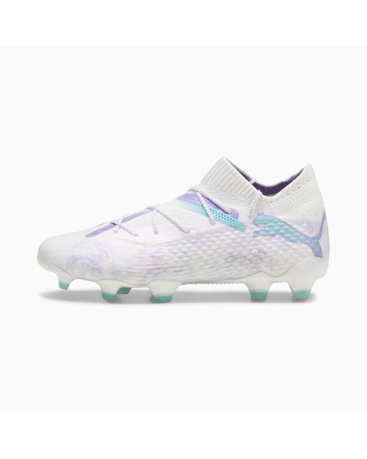 PUMA White Future 7 Ultimate Bl Fg/Ag Football Boots /Spring