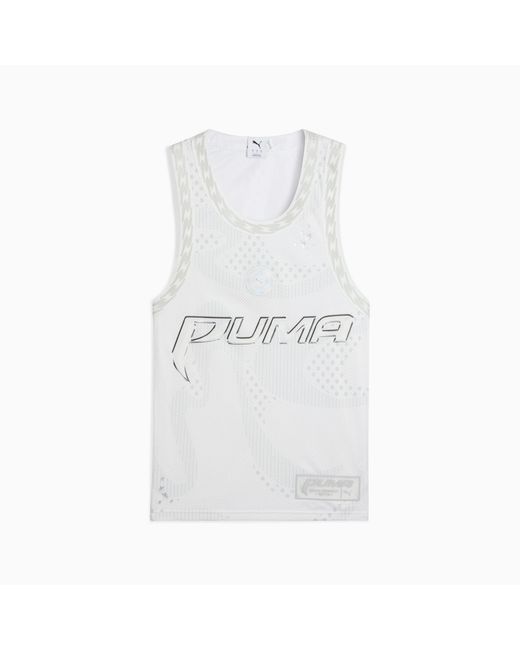 PUMA Jer-she Basketbalshirt in het White