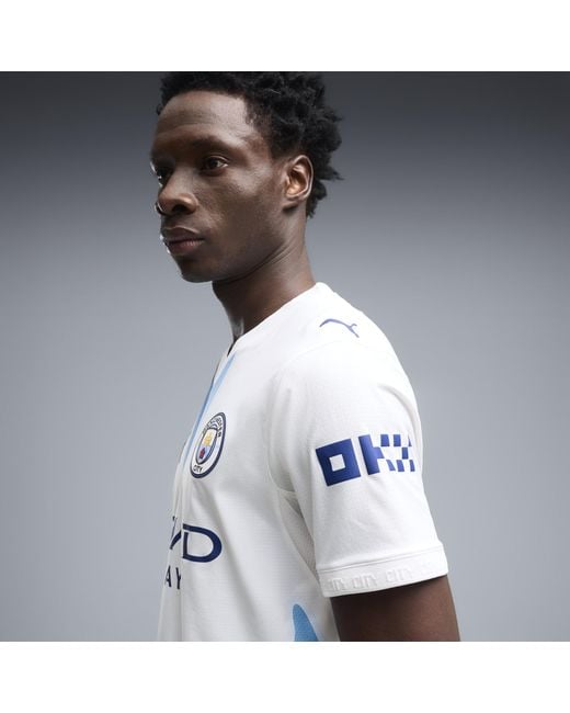 PUMA Blue Manchester City Third Authentic Jersey for men