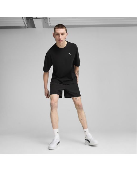 PUMA Black Wardrobe Ess Boxy T-Shirt for men