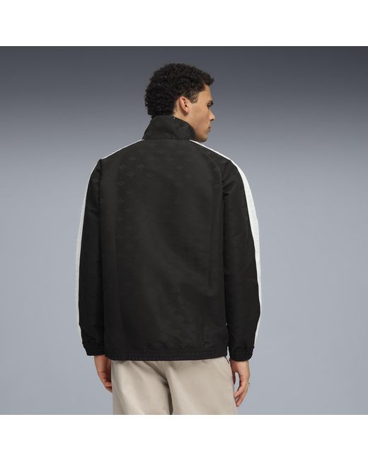 PUMA T7 Gewebte Trainingsjacke Herren, Kleidung in Black für Herren