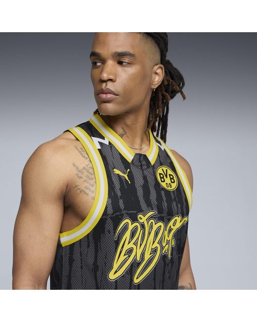 PUMA Hoops X Borussia Dortmund Trikot Herren, Accessoires in Black für Herren