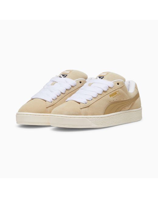 PUMA White Suede Xl Sneakers