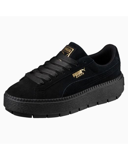 PUMA Platform Trace Sneakers in Black | Lyst
