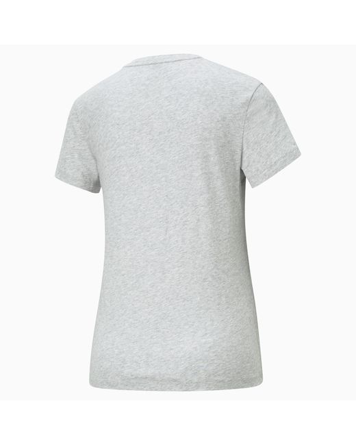 PUMA Essentials Logo T-Shirt Voor in het Gray