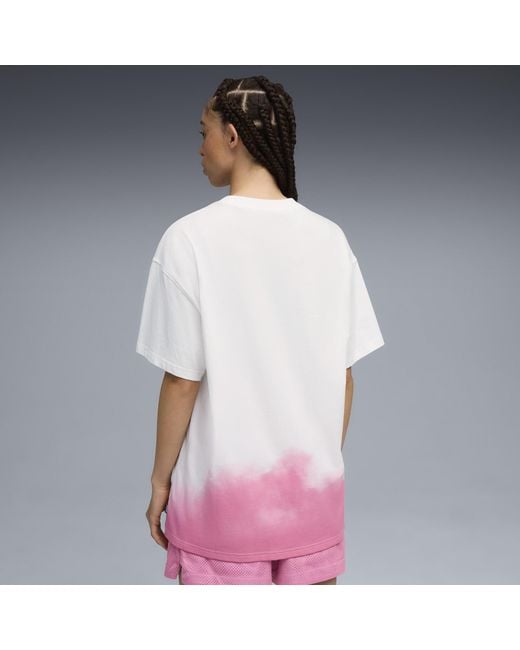 PUMA Shooting Stars Oversized T-Shirt Iii Uniseks, Maat in het Purple