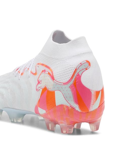 PUMA White Future 9 Ultimate Brilliance Fg Football Boots