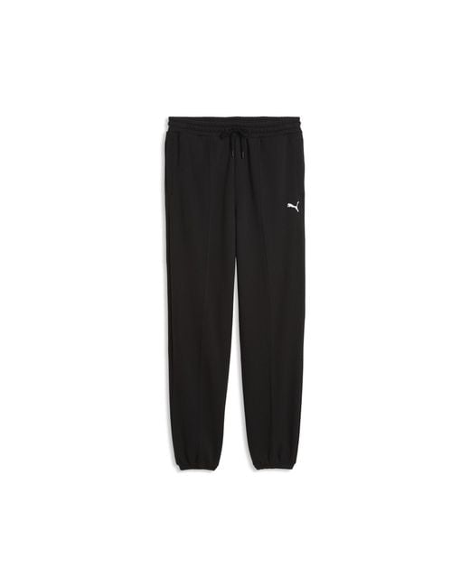 PUMA Black Essentials Relaxed Sweatpants for men