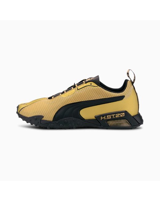 puma gold black shoes