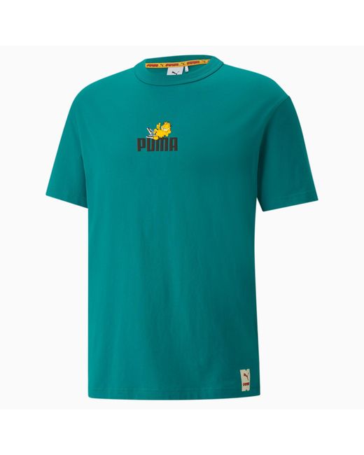 Camiseta con Estampado X Garfield PUMA de hombre de color Verde | Lyst