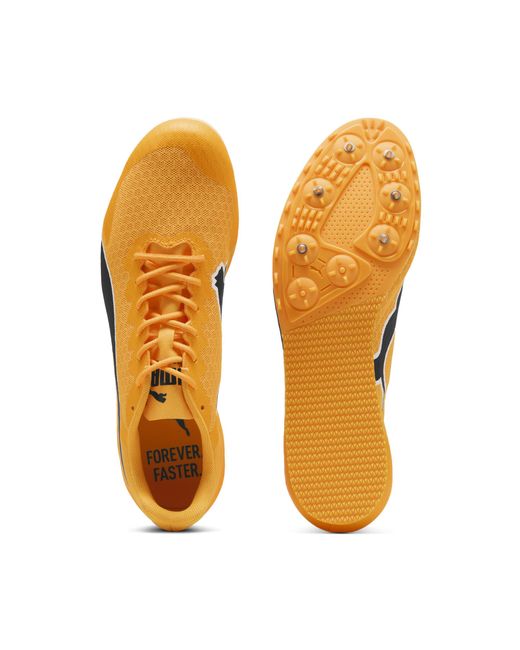 PUMA Orange Evospeed Star 9 Track & Field Sprinting Spikes Shoes
