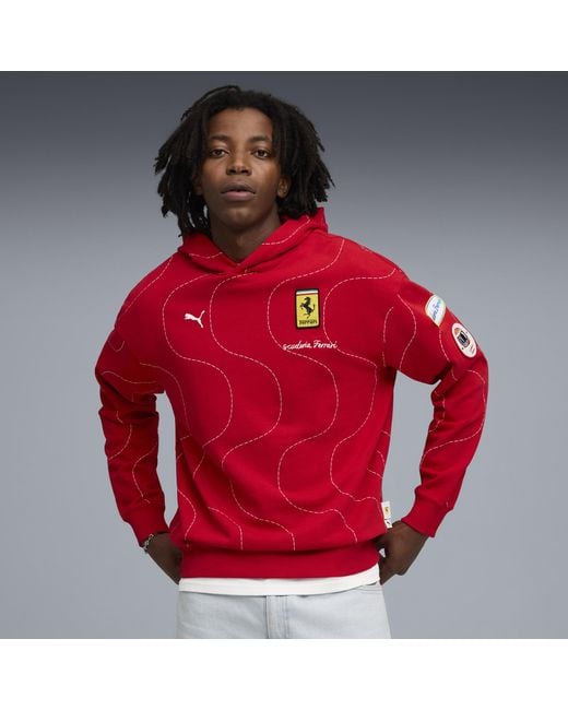 Sudadera Con Capucha Scuderia Ferrari Hp Monza Para Hombre, Ropa, Rosso Corsa PUMA de hombre de color Red