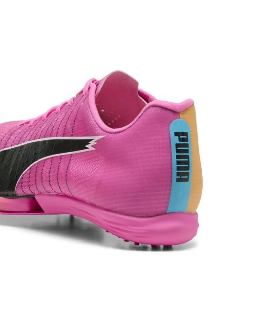 PUMA Pink Evospeed Forte Nitro Elite Sprint Spikes