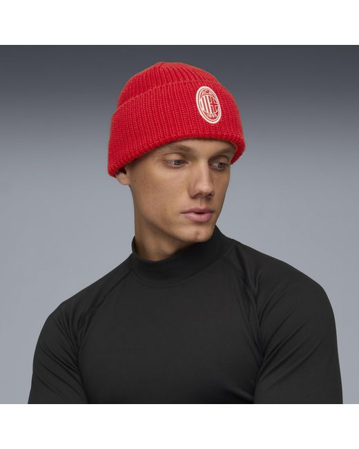 PUMA Red Ac Milan Essentials Beanie