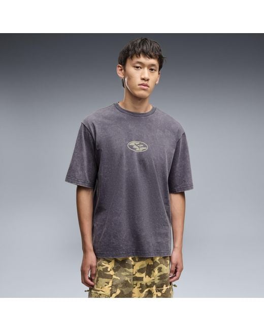 PUMA Purple Graphic T-Shirt for men
