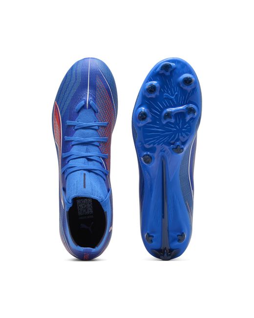 PUMA Blue Ultra 6 Match+ Fg/Ag Fußballschuhe Damen, Schuhe, Ultra/Weiß/Glowing Rot