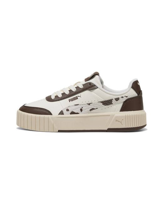 PUMA White Carina Mia Wild Sneakers