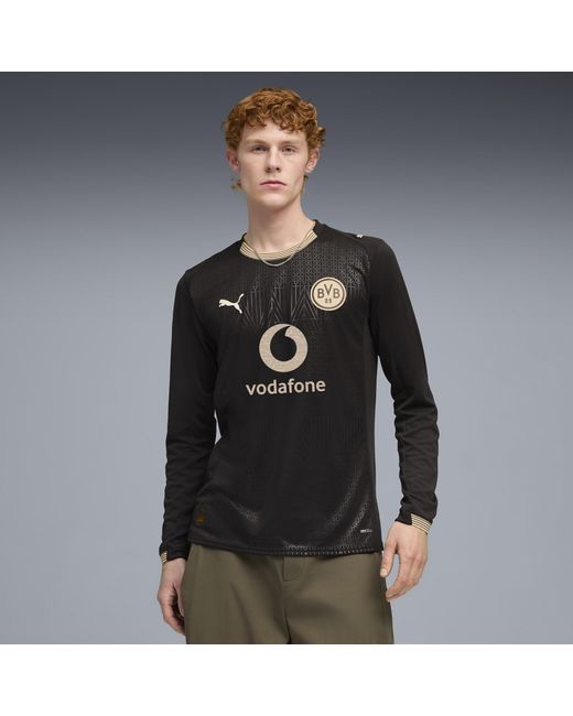 PUMA Black Borussia Dortmund Special Edition Long Sleeve Jersey for men