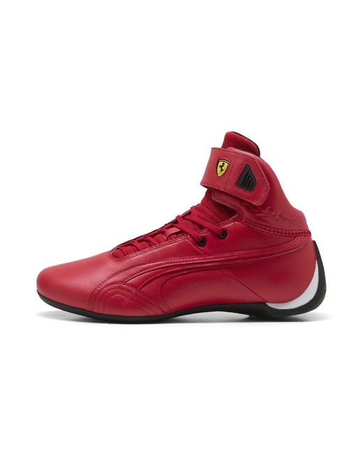 PUMA Red Ferrari Future Cat Hi Monza High Sneakers for men