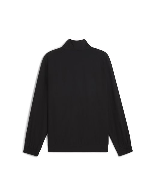 PUMA Black Tech Half-Zip Crew Neck Sweatshirt for men