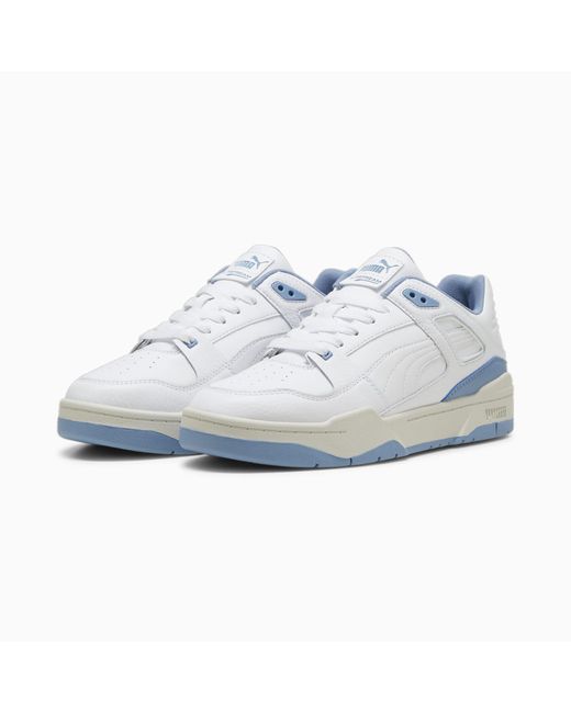 PUMA Blue Slipstream Leather Sneakers