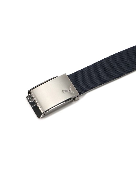 PUMA Blue Reversible Webbing Golf Belt for men