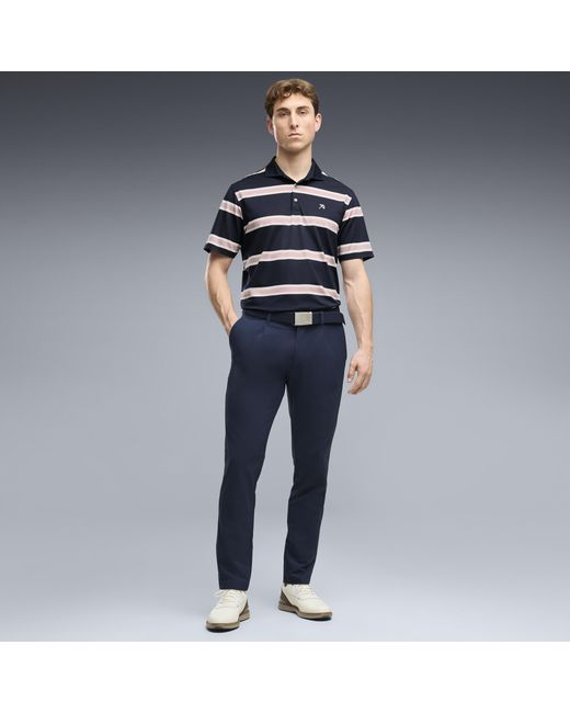 PUMA Blue X Arnold Palmer Pique Stripe Golf Polo for men