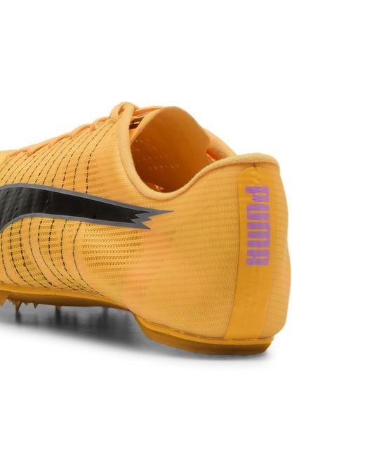PUMA Yellow Evospeed Future 6 Track & Field Sprinting Spikes Shoes