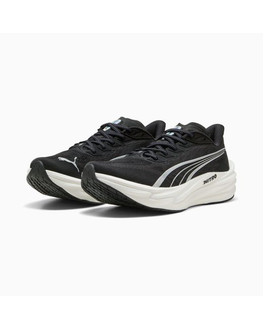 PUMA Black Deviate Nitroâ 4 Running Shoes for men