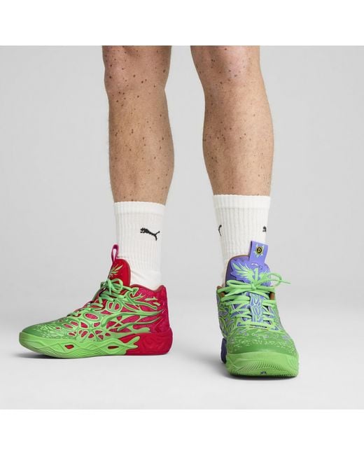 Scarpe Da Basket Hoops X Tmnt Mb.04 Rd Per Donna, Verde/Rosso/Altro di PUMA in Green