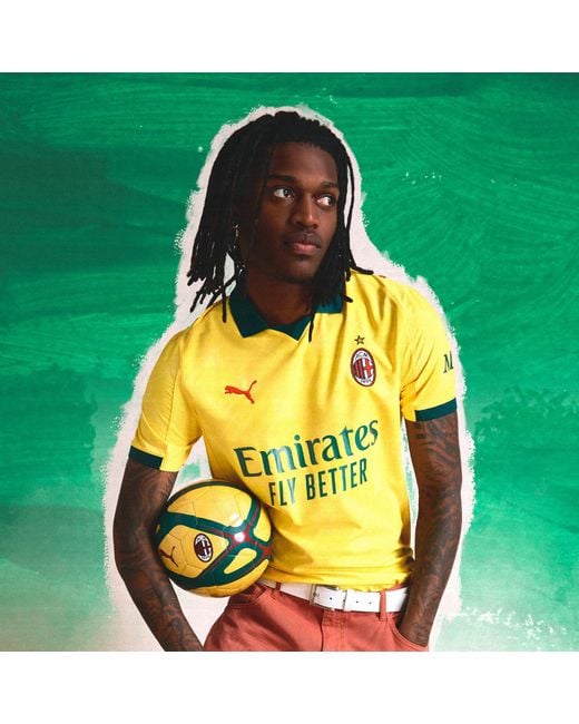 PUMA Ac Milan 25/26 Ausweichtrikot Herren, Sport, Sunny/Dark Myrtle in Yellow für Herren