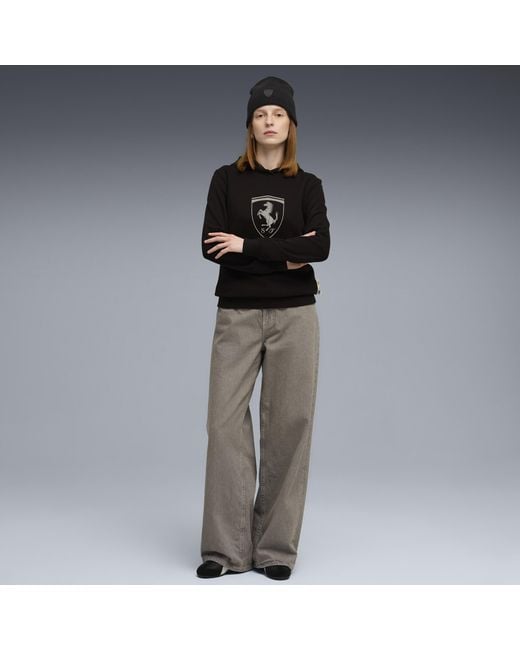 PUMA Scuderia Ferrari Sportswear Hoodie Voor Maat in het Black