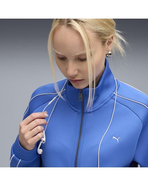 PUMA Blue T7 Trainingsjacke Damen, Kleidung, Mountain