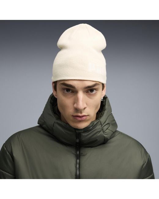 PUMA Essentials Beani Met Middelhoge Kroon Zonder Boord in het White