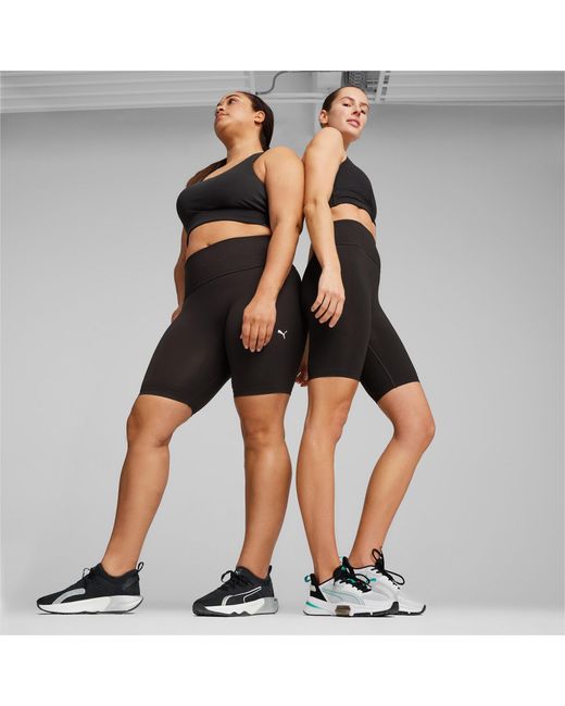 PUMA Shapeluxe Naadloze Fietsshort Met Hoge Taille Voor in het Black