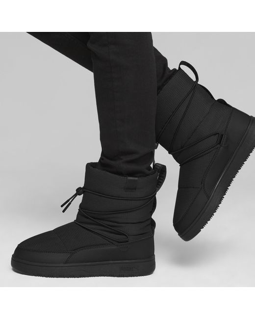 PUMA Black Snowbae Stiefel