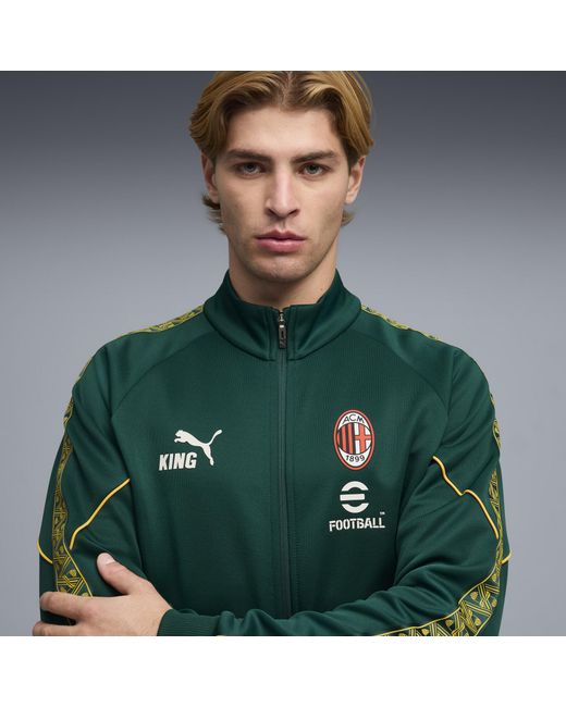 PUMA Green Ac Milan King Anthem Jacket for men