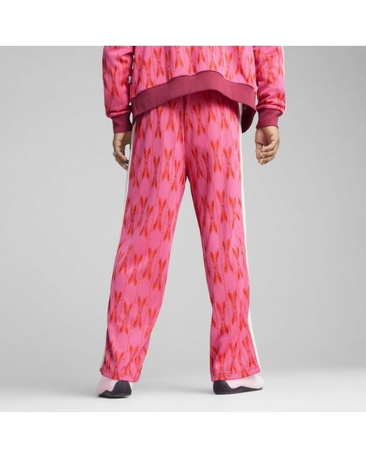 PUMA Pink The Neverworn V T7 Track Pants for men