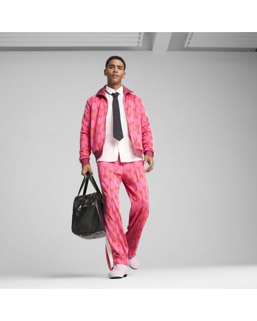 PUMA Pink The Neverworn V T7 Track Pants for men