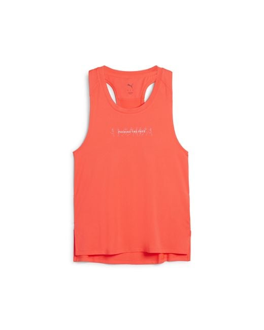 PUMA Red Run Graphic Mesh Singlet