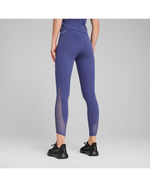 PUMA Cloudspun 7/8-legging Van Zachte Mesh Met Hoge Taille in het Blue