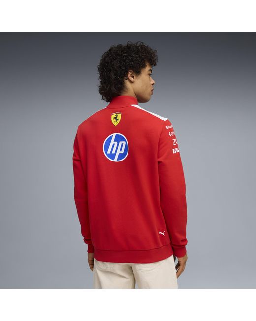 PUMA Red Scuderia Ferrari Hp Replica T7 Half Zip for men