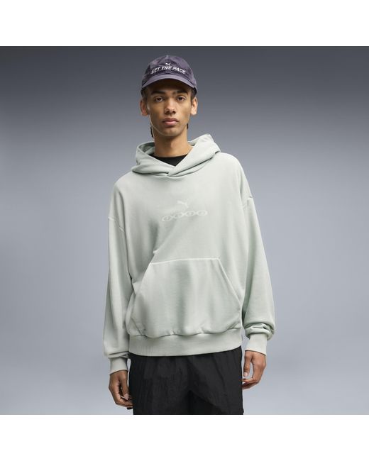 PUMA Gray Run Culture Collective Boxy Hoodie for men