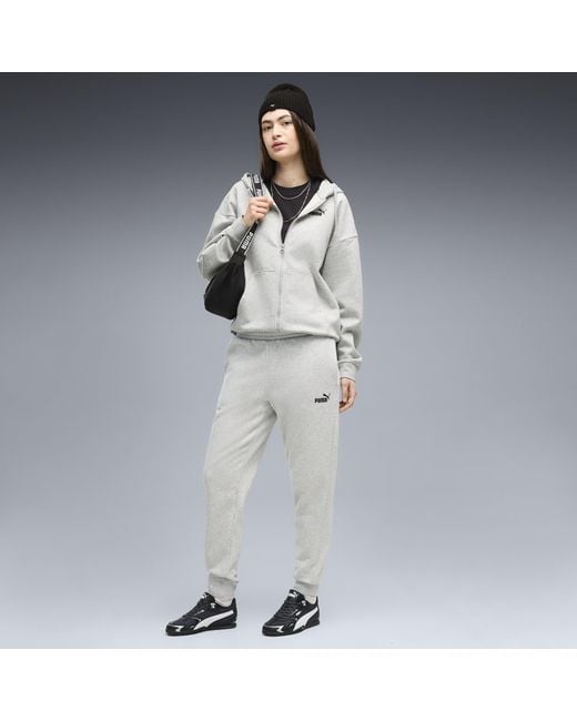PUMA Gray Essentials Small No. 1 Logo Sweatpants