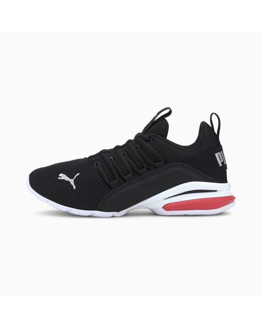 Scarpe Axelion Mesh Per Ragazzi, Argento/Nero/Rosso/Altro di PUMA in Black